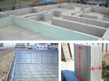 その他画像／床面と立ち上がり部分が一体となる強固なベタ基礎工法。 幅は150mm、高さは400mm。(2025年8月)